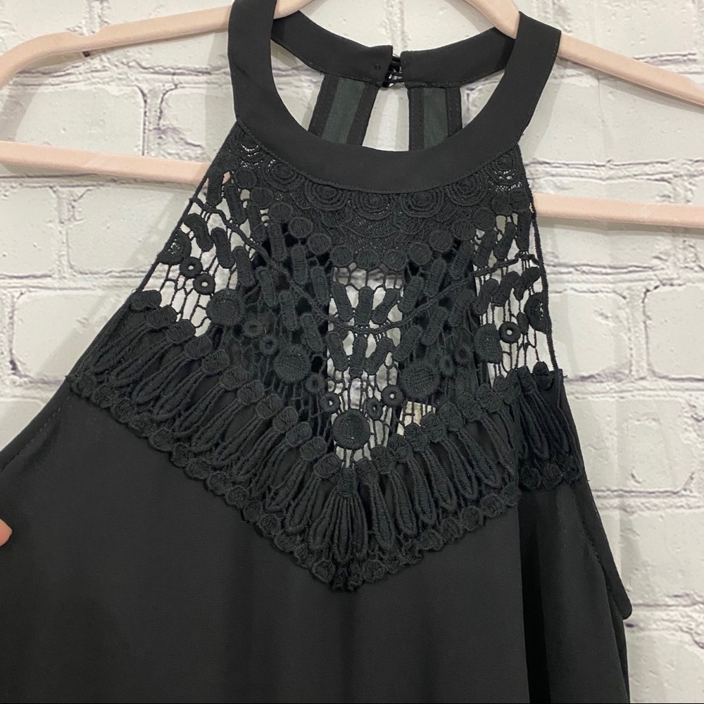 Altar’d State Black Midi Halter Style Dress. S- XS